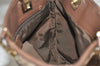 Authentic GUCCI Vintage Shoulder Tote Bag GG Canvas Leather 0021099 Brown 5109K