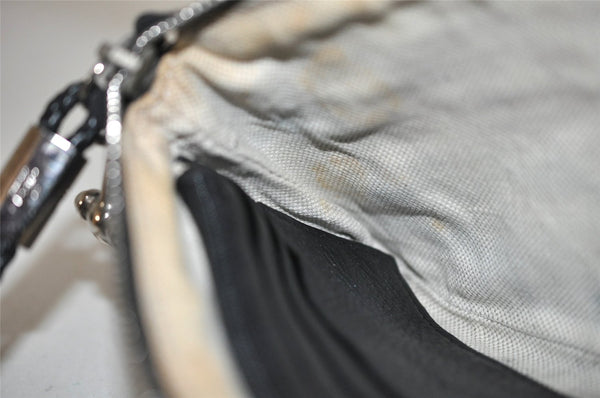 Authentic GUCCI Guccissima Horsebit Clutch Bag GG Leather 240627 Black 5110I