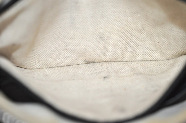 Authentic GUCCI Guccissima Horsebit Clutch Bag GG Leather 240627 Black 5110I