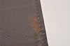 Auth Louis Vuitton Monogram Mini Lin Portefeuille Sarah Wallet Brown LV 5110J