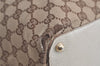 Authentic GUCCI Eclipse Shoulder Tote Bag GG Canvas Leather 120836 Brown 5110K