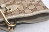 Authentic GUCCI Eclipse Shoulder Tote Bag GG Canvas Leather 120836 Brown 5110K