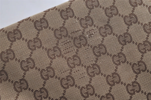 Authentic GUCCI Eclipse Shoulder Tote Bag GG Canvas Leather 120836 Brown 5110K