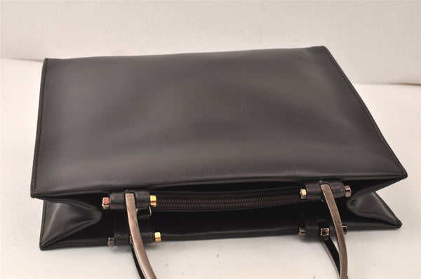 Authentic GUCCI Vintage Hand Bag Purse Leather 0021024 Brown 5111K