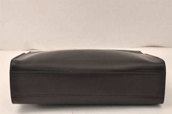 Authentic GUCCI Vintage Hand Bag Purse Leather 0021024 Brown 5111K
