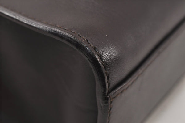 Authentic GUCCI Vintage Hand Bag Purse Leather 0021024 Brown 5111K