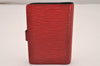 Authentic Louis Vuitton Epi Agenda PM Notebook Cover Red Black R2005E LV 5112J