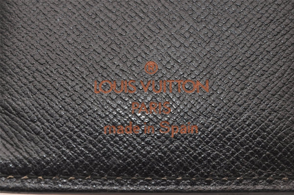 Authentic Louis Vuitton Epi Agenda PM Notebook Cover Red Black R2005E LV 5112J