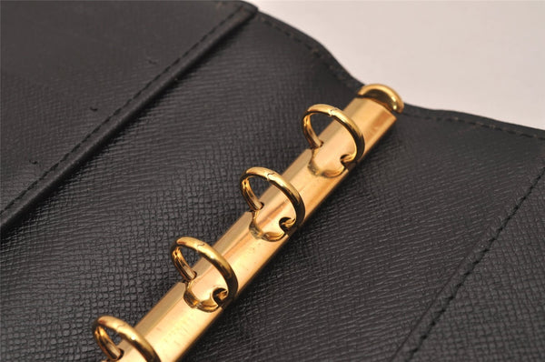 Authentic Louis Vuitton Epi Agenda PM Notebook Cover Red Black R2005E LV 5112J