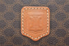 Authentic CELINE Macadam Blason Shoulder Tote Bag PVC Leather Brown 5112K