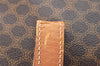Authentic CELINE Macadam Blason Shoulder Tote Bag PVC Leather Brown 5112K