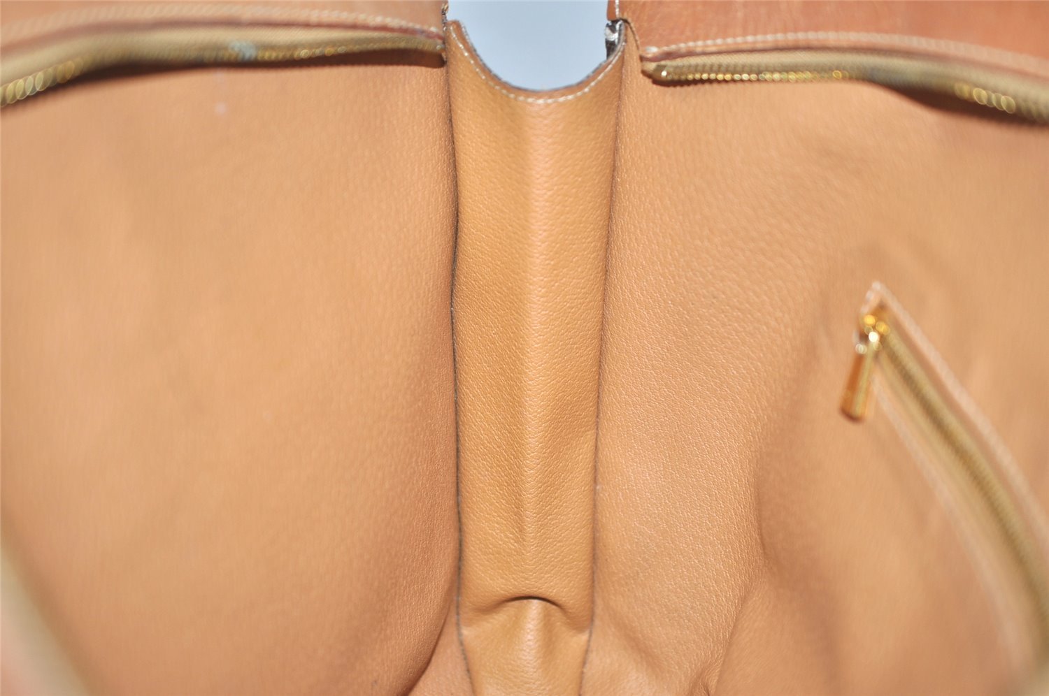 Authentic CELINE Macadam Blason Shoulder Tote Bag PVC Leather Brown 5112K