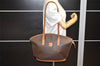 Authentic CELINE Macadam Blason Shoulder Tote Bag PVC Leather Brown 5112K