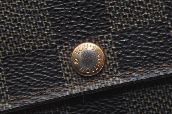 Authentic Louis Vuitton Damier Portefeuille Sarah Long Wallet N61734 LV 5113J