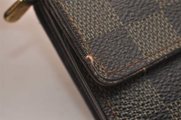 Authentic Louis Vuitton Damier Portefeuille Sarah Long Wallet N61734 LV 5113J