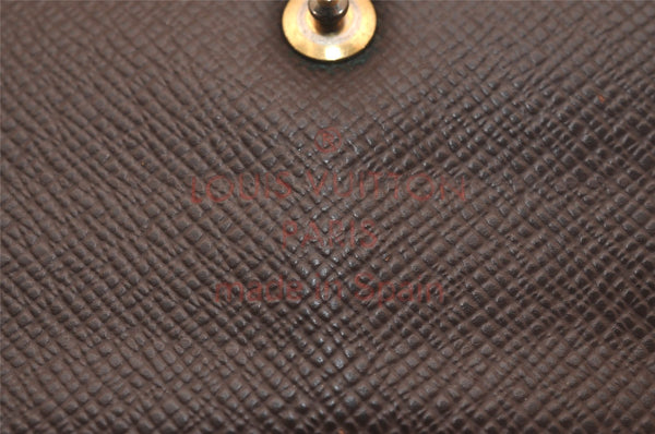 Authentic Louis Vuitton Damier Portefeuille Sarah Long Wallet N61734 LV 5113J