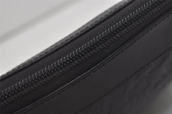 Authentic GUCCI Horsebit Motif Shoulder Crossbody Bag Leather 272396 Black 5114I