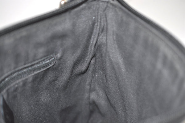 Authentic GUCCI Horsebit Motif Shoulder Crossbody Bag Leather 272396 Black 5114I