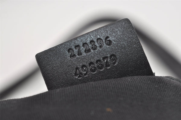 Authentic GUCCI Horsebit Motif Shoulder Crossbody Bag Leather 272396 Black 5114I