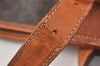 Authentic CELINE Macadam Blason Shoulder Hand Bag PVC Leather Brown 5114K