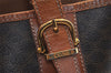 Authentic CELINE Macadam Blason Shoulder Hand Bag PVC Leather Brown 5114K