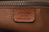 Authentic CELINE Macadam Blason Shoulder Hand Bag PVC Leather Brown 5114K