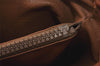 Authentic CELINE Macadam Blason Shoulder Hand Bag PVC Leather Brown 5114K