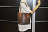 Authentic CELINE Macadam Blason Shoulder Hand Bag PVC Leather Brown 5114K