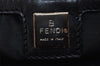 Authentic FENDI Vintage Shoulder Cross Body Bag Purse Nylon Leather Black 5115I