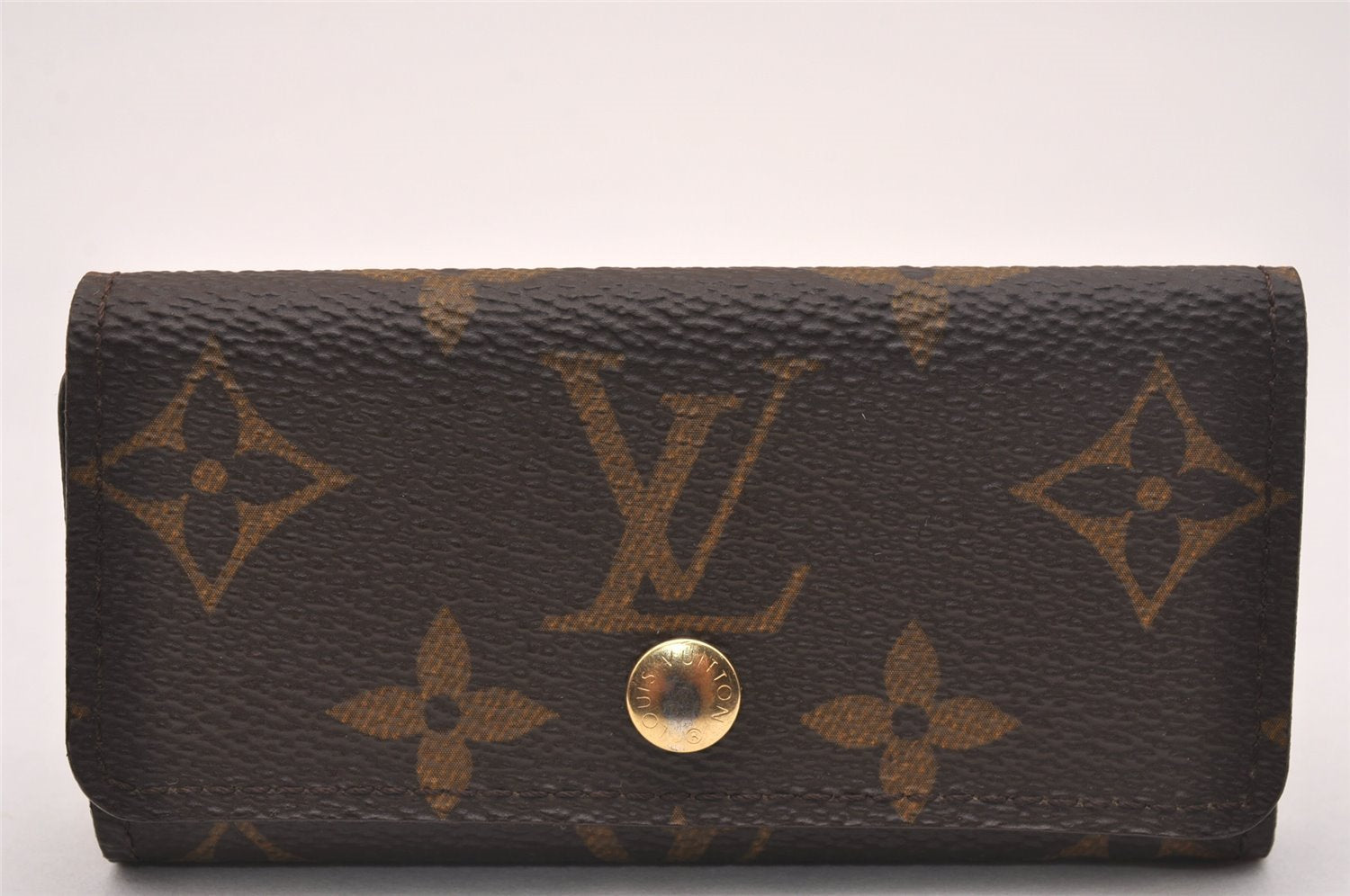 Authentic Louis Vuitton Monogram Multicles 4 Four Hooks Key Case M62631 LV 5115J
