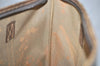 Authentic GUCCI Vintage Shoulder Tote Bag GG PVC Leather Brown 5115K