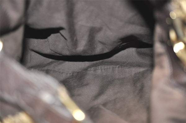 Authentic GUCCI Charlotte Shoulder Tote Bag GG Canvas Leather 203506 Brown 5116I