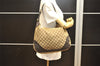 Authentic GUCCI Charlotte Shoulder Tote Bag GG Canvas Leather 203506 Brown 5116I