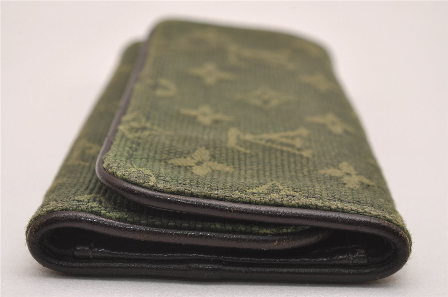 Auth Louis Vuitton Monogram Mini Multicles 4 Four Hooks Key Case Khaki LV 5117J