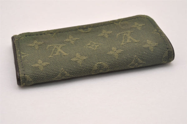 Auth Louis Vuitton Monogram Mini Multicles 4 Four Hooks Key Case Khaki LV 5117J