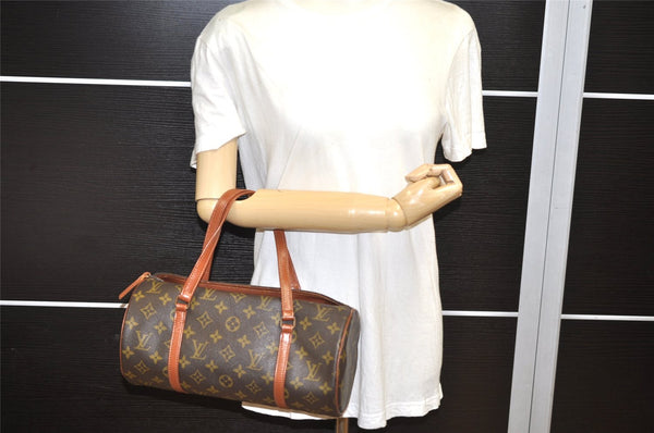 Authentic Louis Vuitton Monogram Papillon 30 Hand Bag Old Model LV Junk 5117K