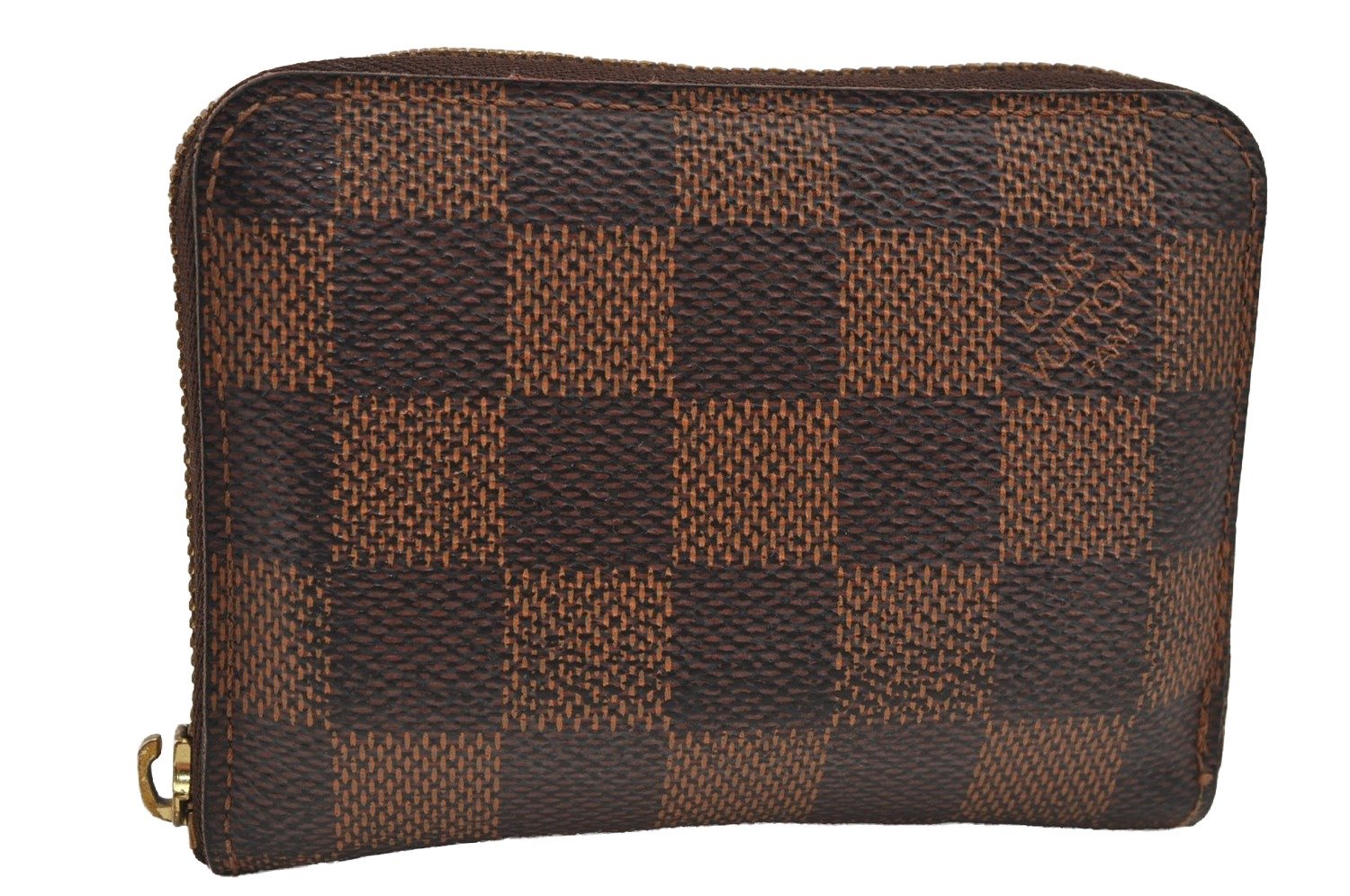 Authentic Louis Vuitton Damier Zippy Coin Purse Wallet N63070 LV Junk 5119J