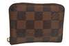 Authentic Louis Vuitton Damier Zippy Coin Purse Wallet N63070 LV Junk 5119J