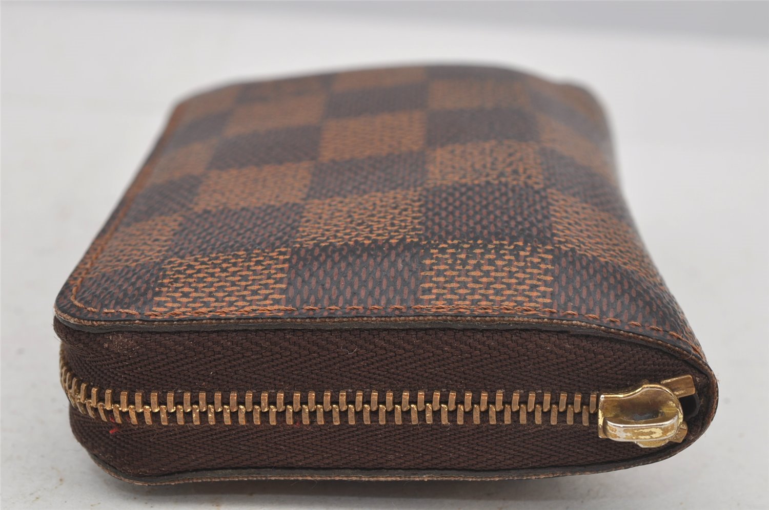 Authentic Louis Vuitton Damier Zippy Coin Purse Wallet N63070 LV Junk 5119J