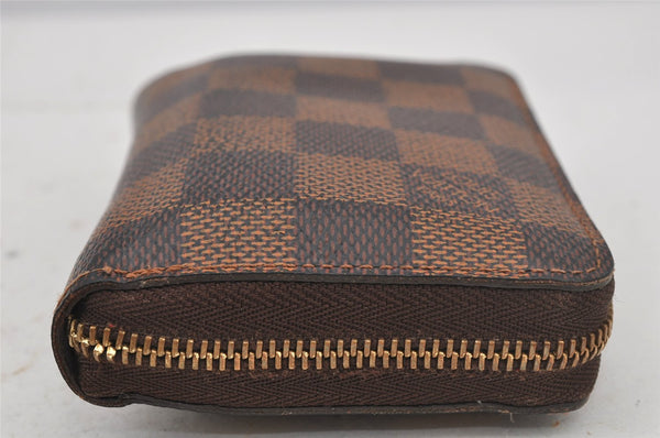 Authentic Louis Vuitton Damier Zippy Coin Purse Wallet N63070 LV Junk 5119J