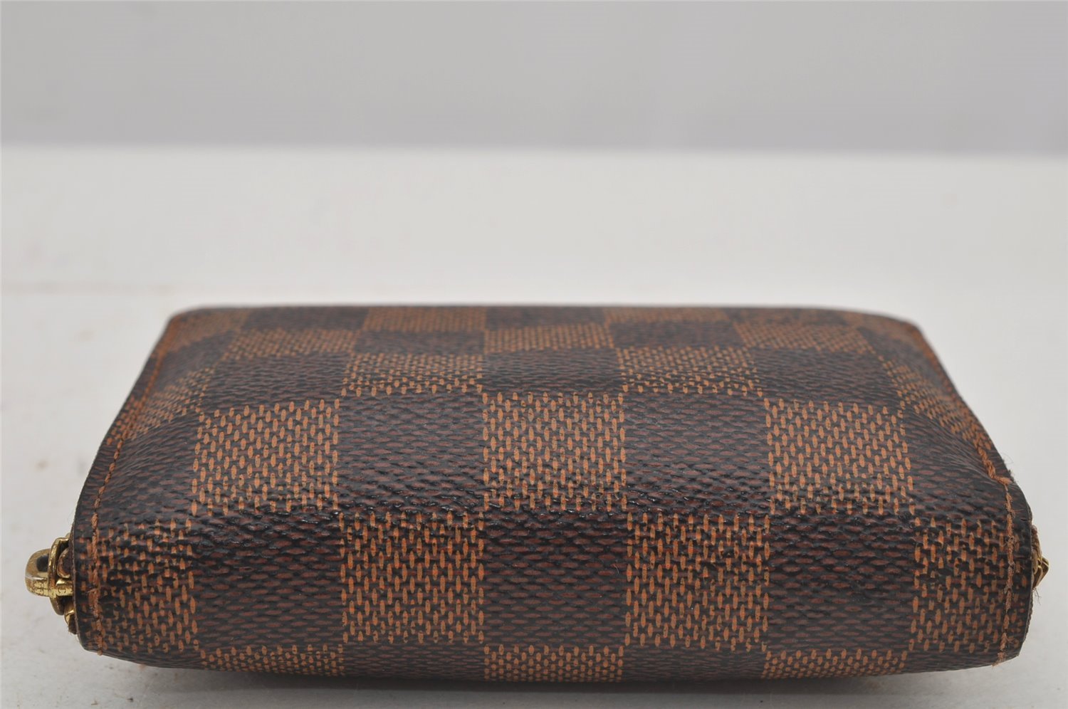 Authentic Louis Vuitton Damier Zippy Coin Purse Wallet N63070 LV Junk 5119J