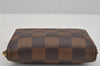 Authentic Louis Vuitton Damier Zippy Coin Purse Wallet N63070 LV Junk 5119J