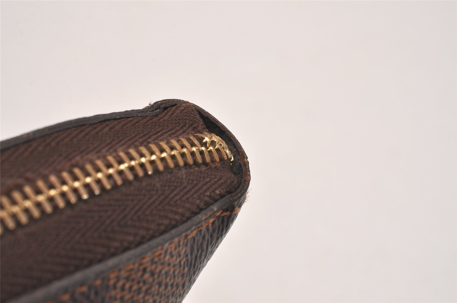 Authentic Louis Vuitton Damier Zippy Coin Purse Wallet N63070 LV Junk 5119J