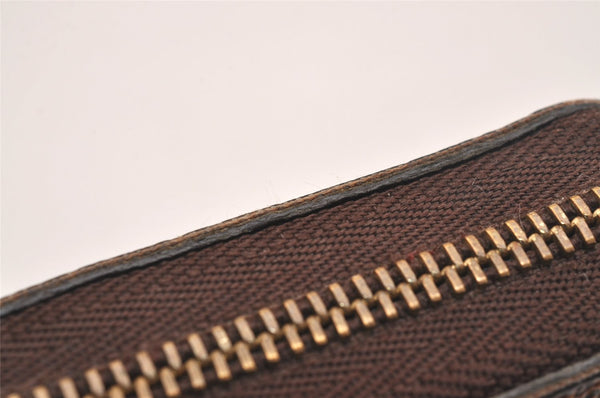 Authentic Louis Vuitton Damier Zippy Coin Purse Wallet N63070 LV Junk 5119J