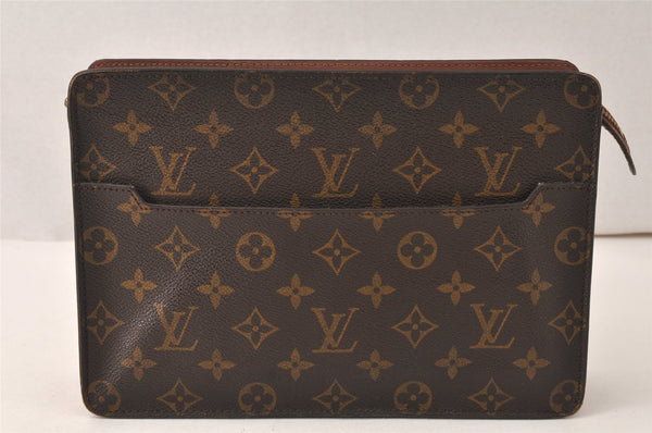 Authentic Louis Vuitton Monogram Pochette Homme Clutch Hand Bag M51795 LV 5119K