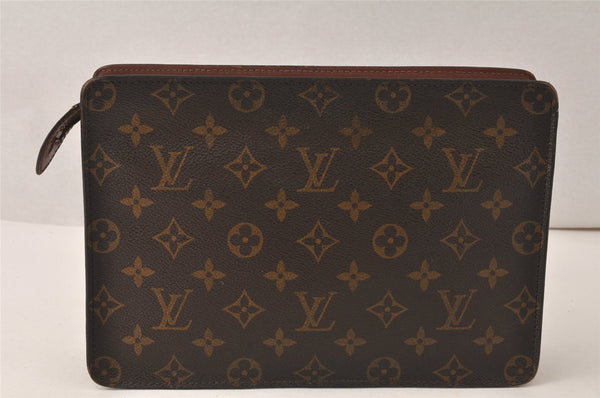 Authentic Louis Vuitton Monogram Pochette Homme Clutch Hand Bag M51795 LV 5119K