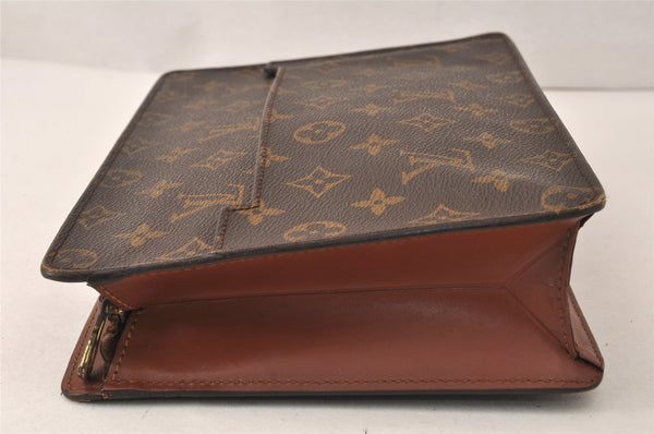 Authentic Louis Vuitton Monogram Pochette Homme Clutch Hand Bag M51795 LV 5119K