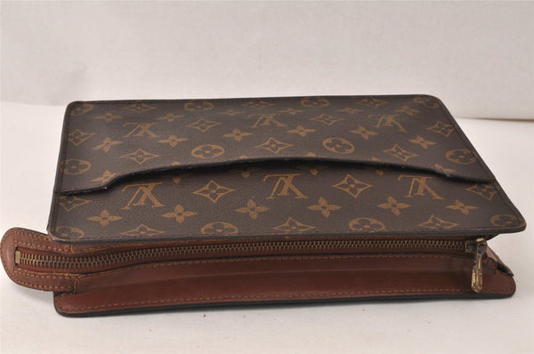 Authentic Louis Vuitton Monogram Pochette Homme Clutch Hand Bag M51795 LV 5119K