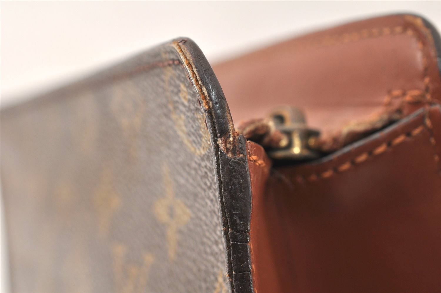 Authentic Louis Vuitton Monogram Pochette Homme Clutch Hand Bag M51795 LV 5119K