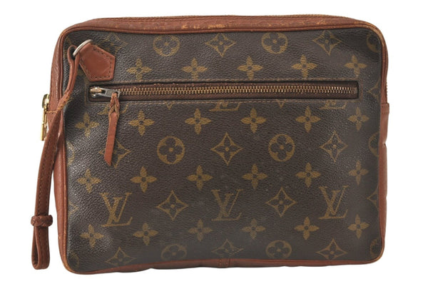 Authentic Louis Vuitton Monogram Pochette Sport Clutch Hand Bag Old Model 5120K